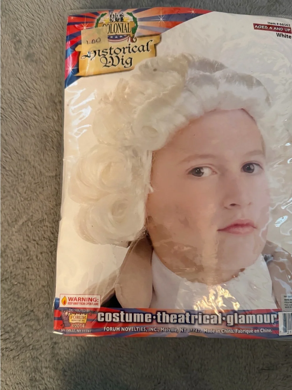 White Colonial Costume Wig